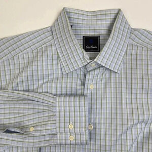 David Donahue Button Down Plaid Shirt